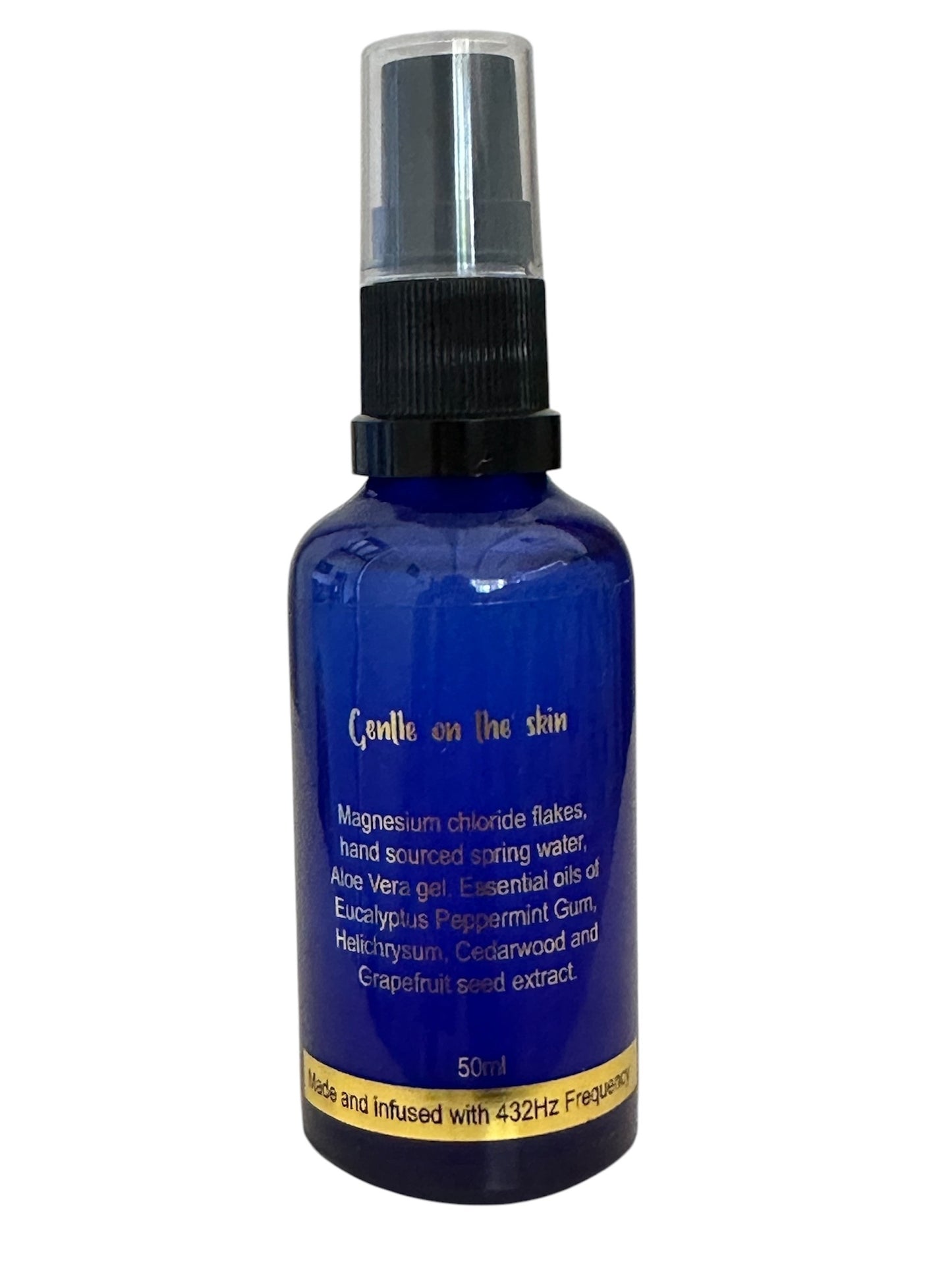 Magnesium Liquid Gel     Magnesium Oil      Magnesium Rub    50 ml Blue Glass Bottle with pump